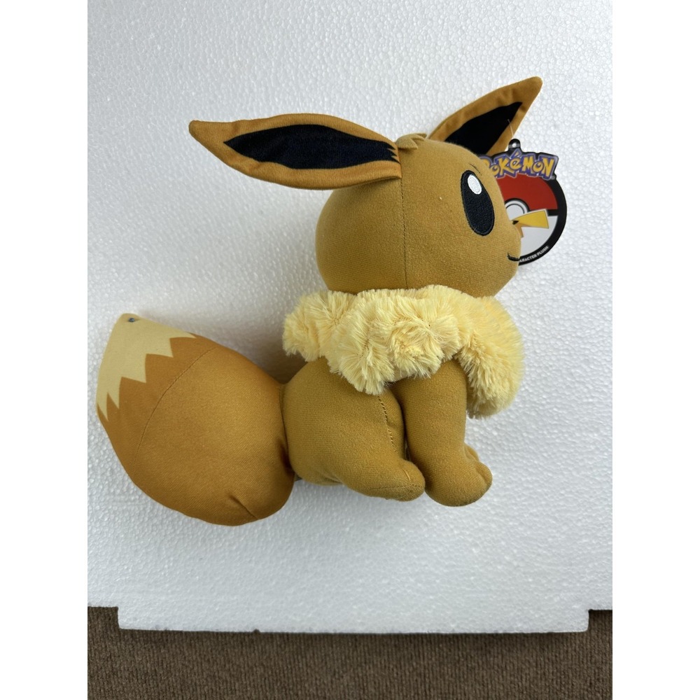 Pokemon Eevee Plush Small Brown Fox Toy Factory 2019 Character Plush Tag